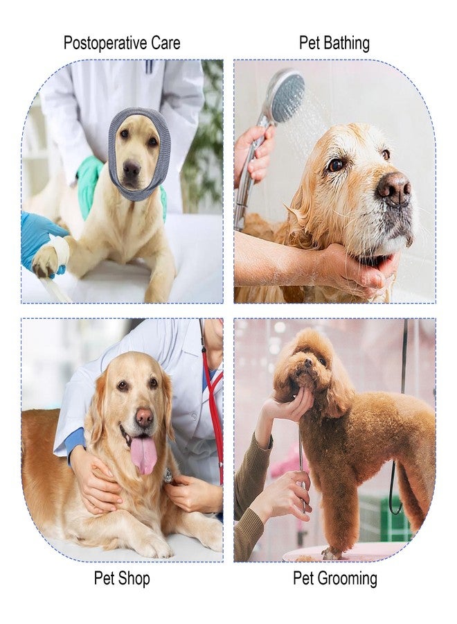 آربينشيا واقيات أذن هادئة للكلاب، غطاء أذن للكلاب من قطعة واحدة من Rbenxia، غطاء رأس واقي للأذن، عصابة رأس لحماية الأذن من الضوضاء، وشاح شتوي دافئ للأذن (رمادي، صغير) - Image 5